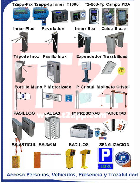 Gama productos control acceso y presencia de personas y vehiculos